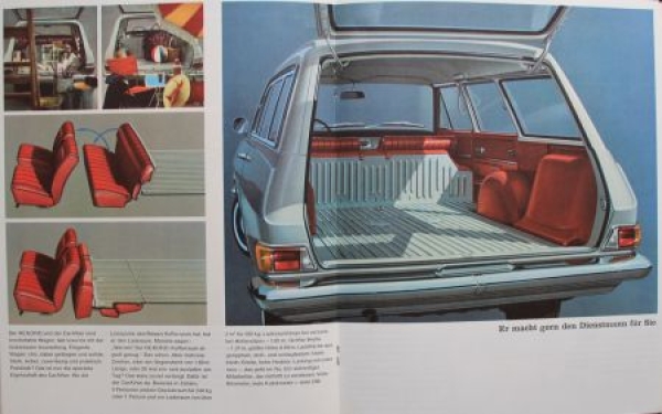Opel Rekord CarAVan Modelprogram 1965 Carbrochure (7279)